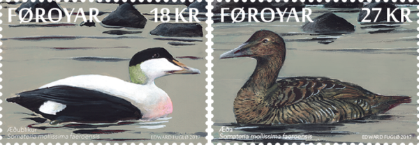 Faroe Islands Denmark 2017 Birds Ducks Set of 2 stamps **