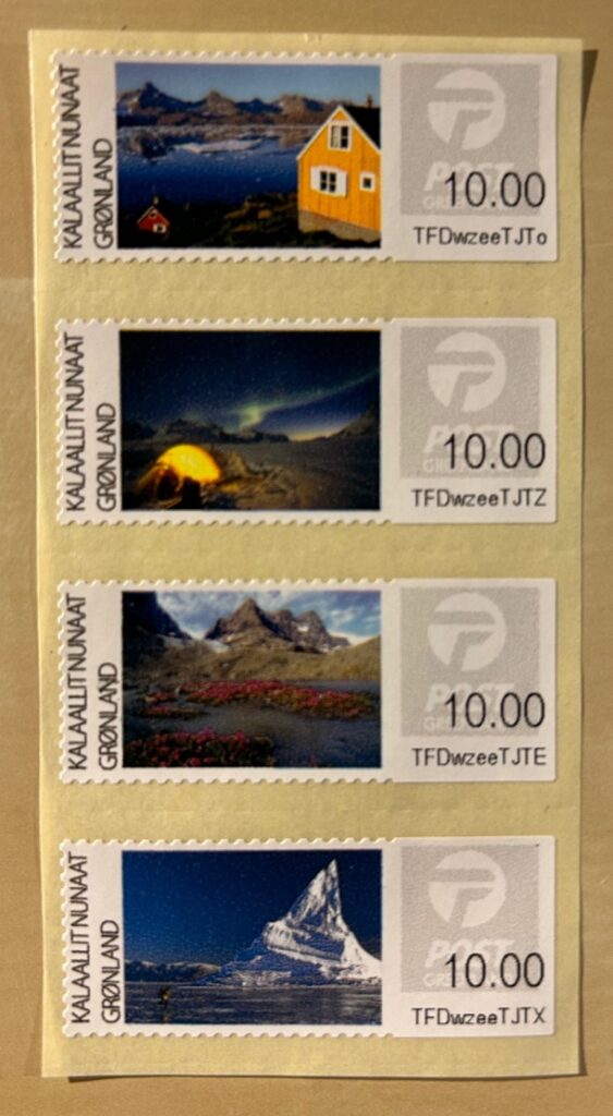 Greenland Grönland Groenland Denmark 2014 Landscapes Set of 4 stamps in strip MNH