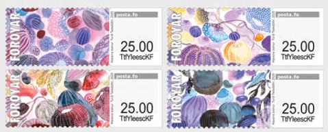 Faroe Islands Denmark 2025 Ocean’s Depths Set of 4 stamps MNH