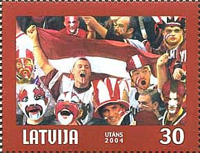 Latvia Lettland Lettonie 2004 Ice Hockey World Championship in Riga Stamp MNH