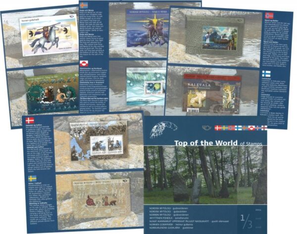Scandinavian 2004 Joint issue Mythology Set of 8 block's in special booklet MNH