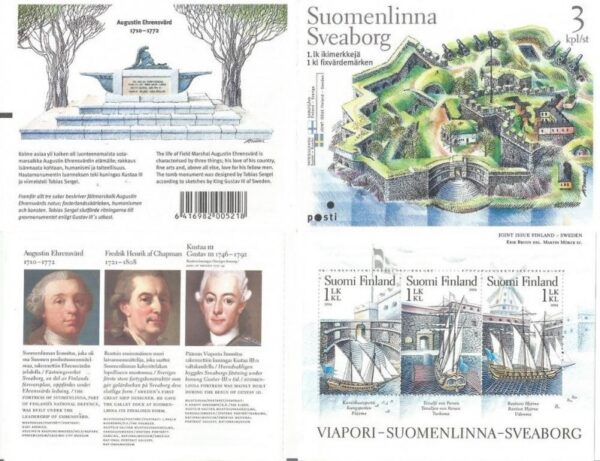 Finland 2006 Sveaborg fortress Joint with Sweden Block in booklet MNH