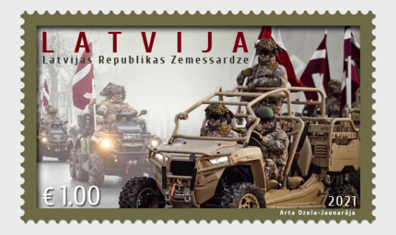 Latvia 2021 30th Anniversary of the Latvian National Guard Stamp MNH