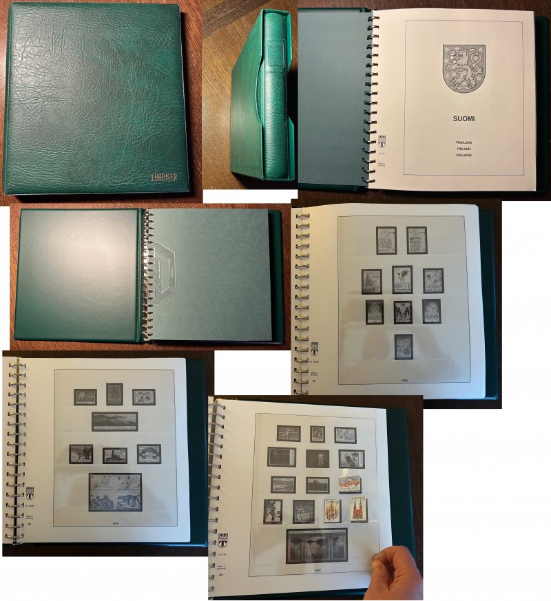 Illustrated album for Finland stamps 1982-1999 ! Lindner Special fantastic offer ! New, 78 pages with plastic mounts - Image 1