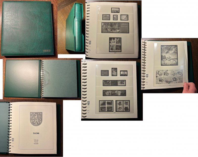 Illustrated album for Finland stamps 2000 - 2014 ! Lindner Special fantastic offer ! New, 91 pages with plastic mounts - Image 1