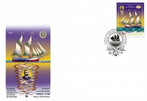 Latvia 2025 Historical ships Sailship Director FDC