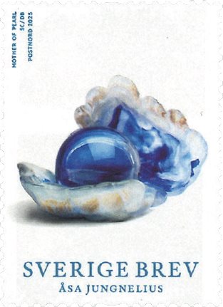 Sweden Suède Suède 2025 Swedish art glass Roll single stamp MNH