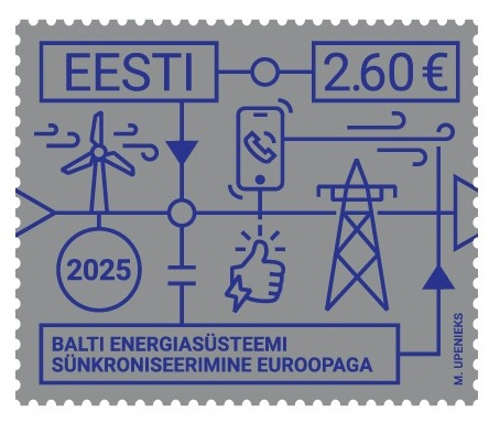 Estonia 2025 Integration of the Baltic States into the European electricity system Stamp MNH