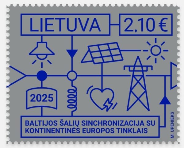 Lithuania 2025 Integration of the Baltic States into the European electricity system Stamp MNH