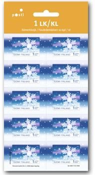 Finland 2008 Christmas Frosty night The world's first transparent stamp in rare sheetlet **