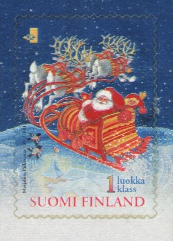 Finland 2001 Christmas Satna Definitives Stamp MNH