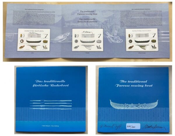 Faroe Islands Denmark 2013 Boats and equipment RARE IMPERFORATED block ordinary block and blackprint in limited edition booklet MNH