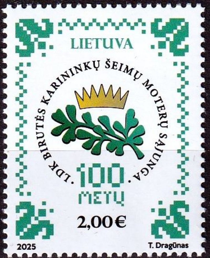 Lithuania 2025 Union of Women of Officers Stamp MNH - Image 1