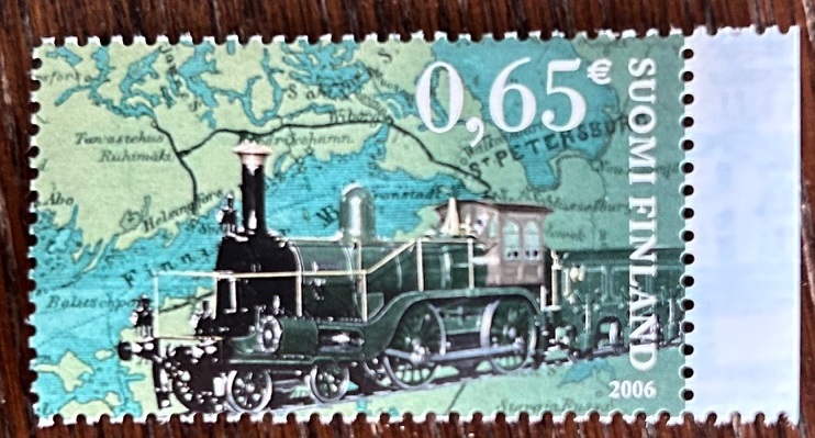 Finland 2006 Snellmann 200 ann Locomotive First Railway Stamp ** - Image 1
