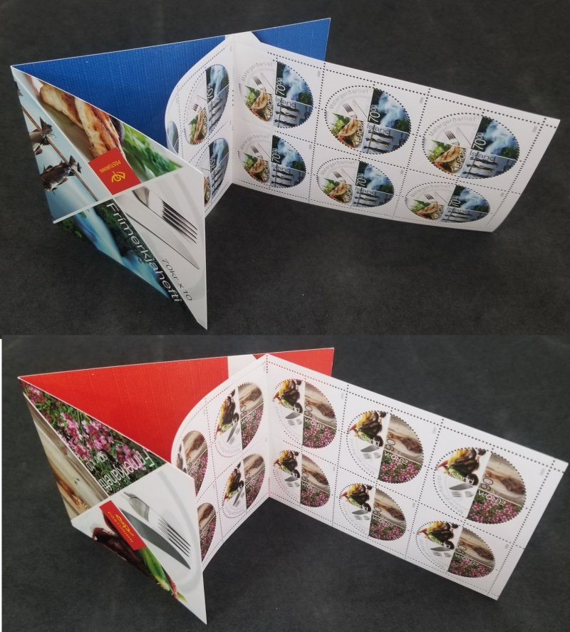 Iceland 2005 Europa CEPT National food Set of 2 booklets with sheetlets MNH - Image 1