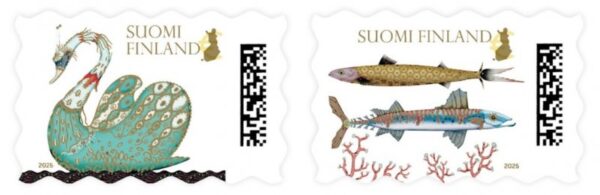 Finland 2025 Bringers of happiness Set of 2 stamps in strip MNH