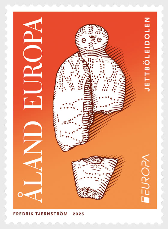 Aland islands Åland Finland 2025 Europa CEPT Archeology Stamp MNH