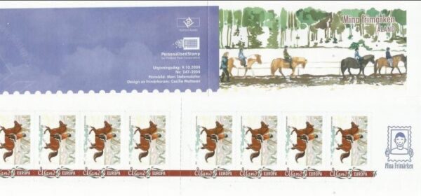 Aland islands Åland Finland 2008 Horses in winter Booklet MNH