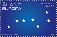Aland islands Åland Finland 2009 Europa CEPT Astronomy stamp MNH