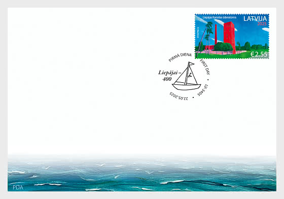 Latvia 2025 Liepaja city 400 ann FDC