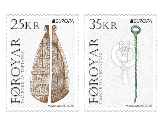 Faroe Islands Denmark 2025 Europa CEPT Archeology Set of 2 stamps MNH
