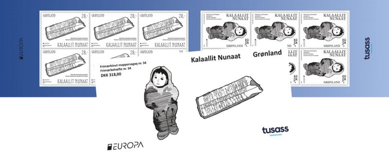 Greenland Denmark 2025 Europa CEPT Archeology Booklet MNH - Image 1