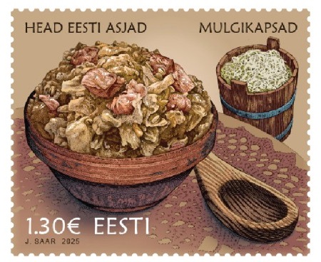 Estonia 2025 National cuisine Mulgi cabbage stew Stamp MNH