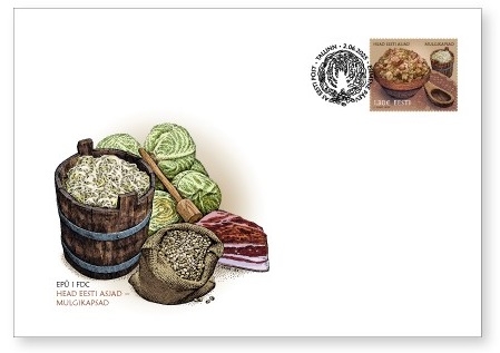 Estonia 2025 National cuisine Mulgi cabbage stew FDC