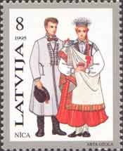 Latvia 1995 National dresses Nica stamp MNH