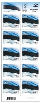 Estonia 2025 Definitives State Flag issue 02.06.25 Sheetlet MNH