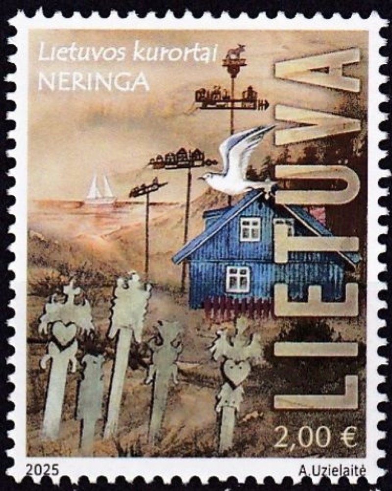 Lithuania 2025 Resorts Neringa Stamp MNH - Image 1