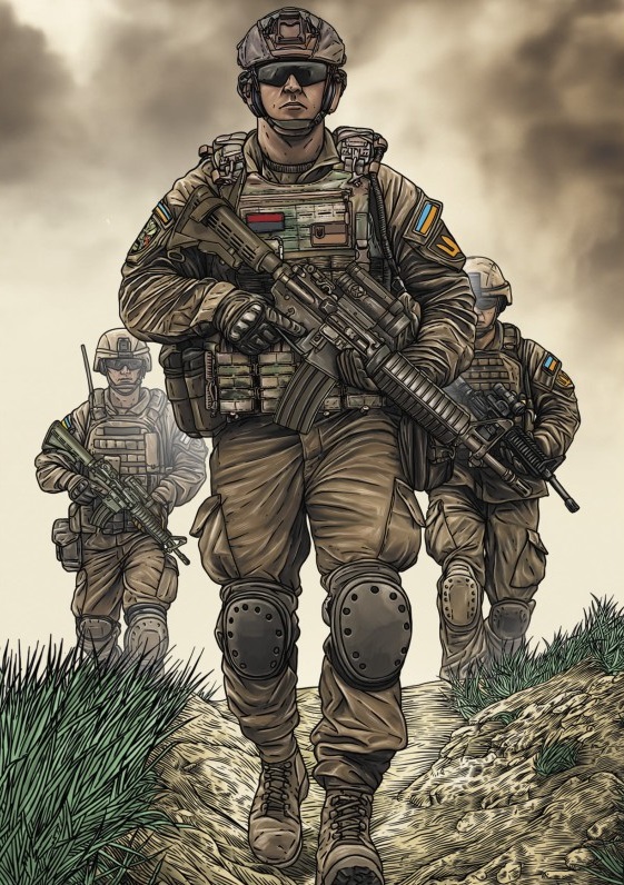 Ukraine 2025 Armed Forces Infantry Day 'Salt of the Earth' Postcard
