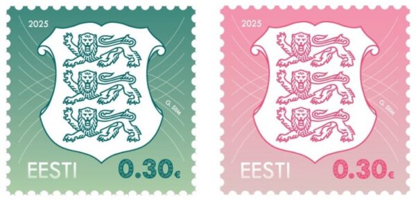 Estonia 2025 Definitives 30ct Coat of Arms Set of 2 stamps MNH