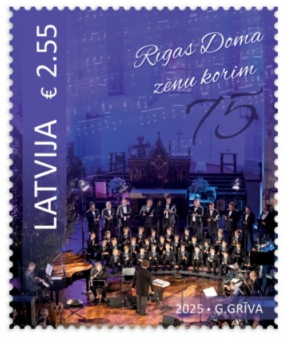 Latvia 2025 Riga Cathedral Boys Choir 75 ann Stamp MNH