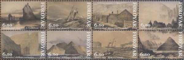 Faroe Islands Denmark 2004 Mariu ship cruise 1854 Set of 8 stamps MNH