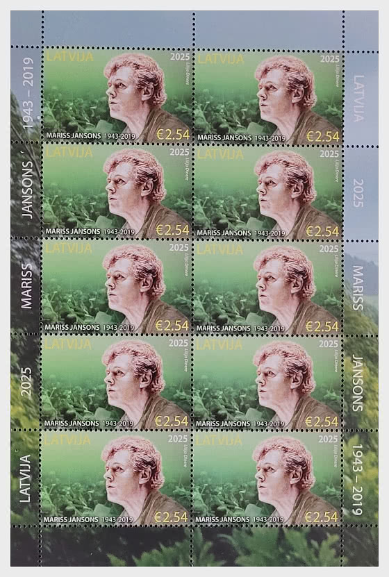 Latvia 2025 Music Conductor Mariss Jansons Sheetlet MNH