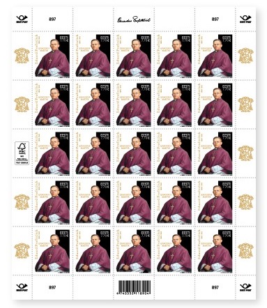 Estonia 2025 The blessed martyr Eduard Profittlich Sheetlet MNH