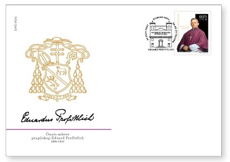 Estonia 2025 The blessed martyr Eduard Profittlich FDC