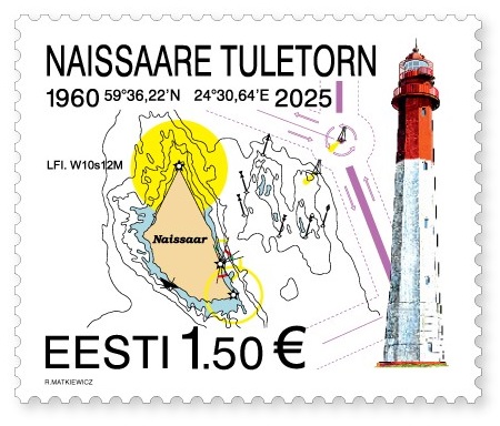 Estonia 2025 Naissaar Lighthouse Stamp MNH