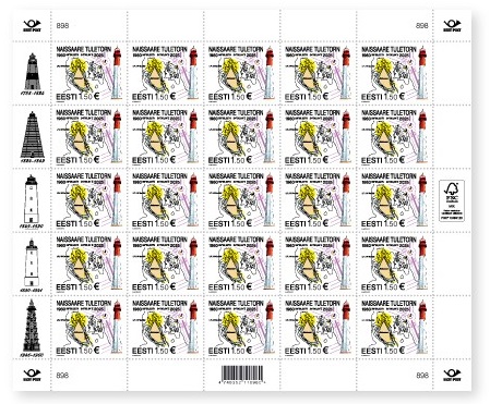 Estonia 2025 Naissaar Lighthouse Sheetlet MNH
