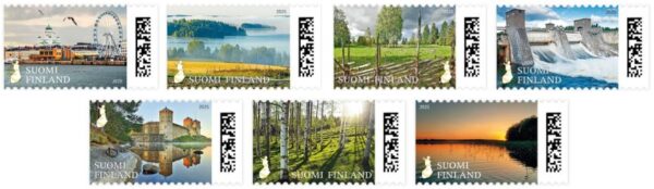 Finland 2025 Definitives National landscapes Set of 7 stamps MNH