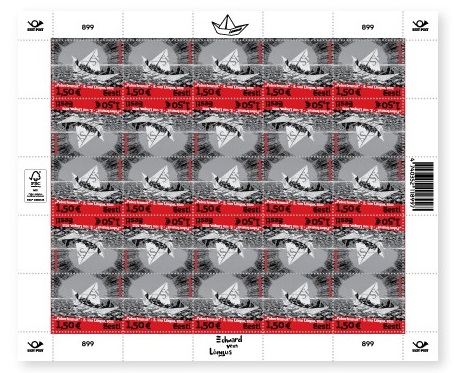 Estonia 2025 Art Edward von Lõngus 'Paper Airplane' Sheetlet MNH