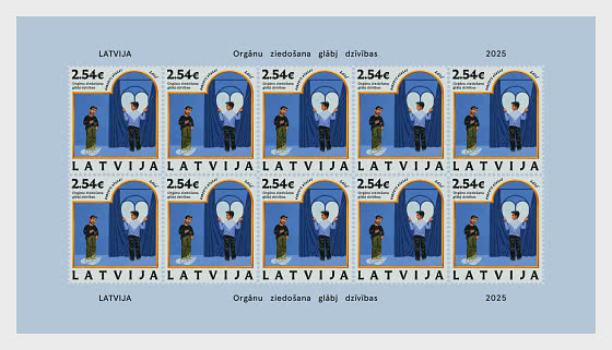 Latvia 2025 Organ donation saves lives Sheetlet MNH