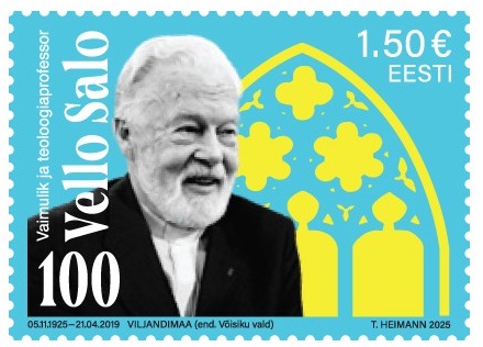 Estonia 2025 Vello Salo 100 ann Writer Priest Stamp MNH