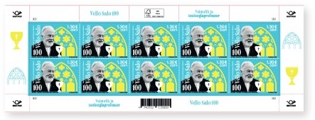 Estonia 2025 Vello Salo 100 ann Writer Priest Sheetlet MNH
