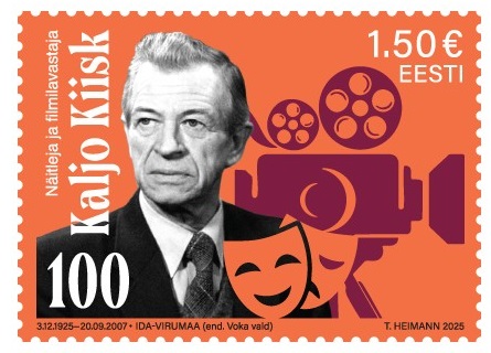 Estonia 2025 Kaljo Kiisk 100 ann prominent figure in film and theatre Stamp MNH