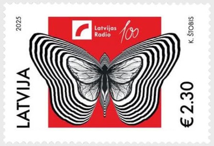 Latvia 2025 Radio in LV 100 ann Stamp MNH