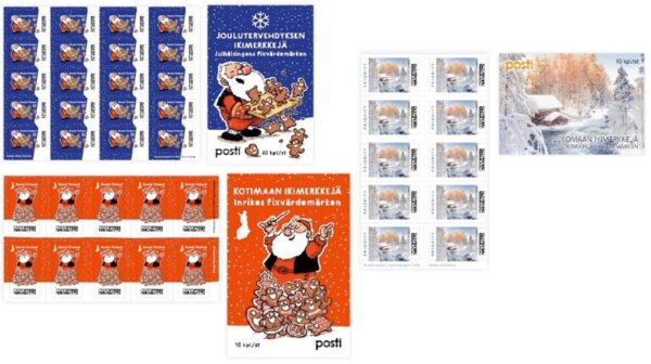 Finland 2025 Merry Christmas Set of 3 booklets / sheetlets MNH