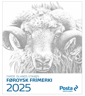 Faroe Islands Denmark 2025 Stamps and block's Year set in official folder MNH