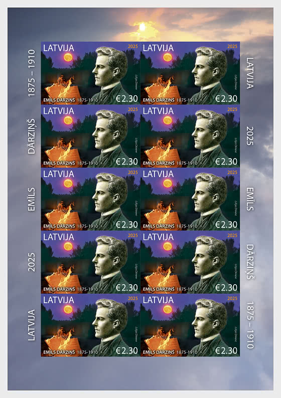 Latvia 2025 Emils Darzins composer 150 ann Sheetlet MNH